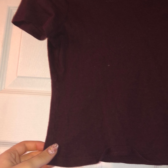 Maroon cropped tee - Picture 2 of 2
